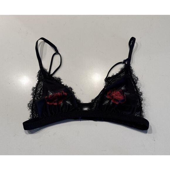 Out From Under Other - Out From Under URBAN OUTFITTERS Size Medium Floral Rose Bralette Bra